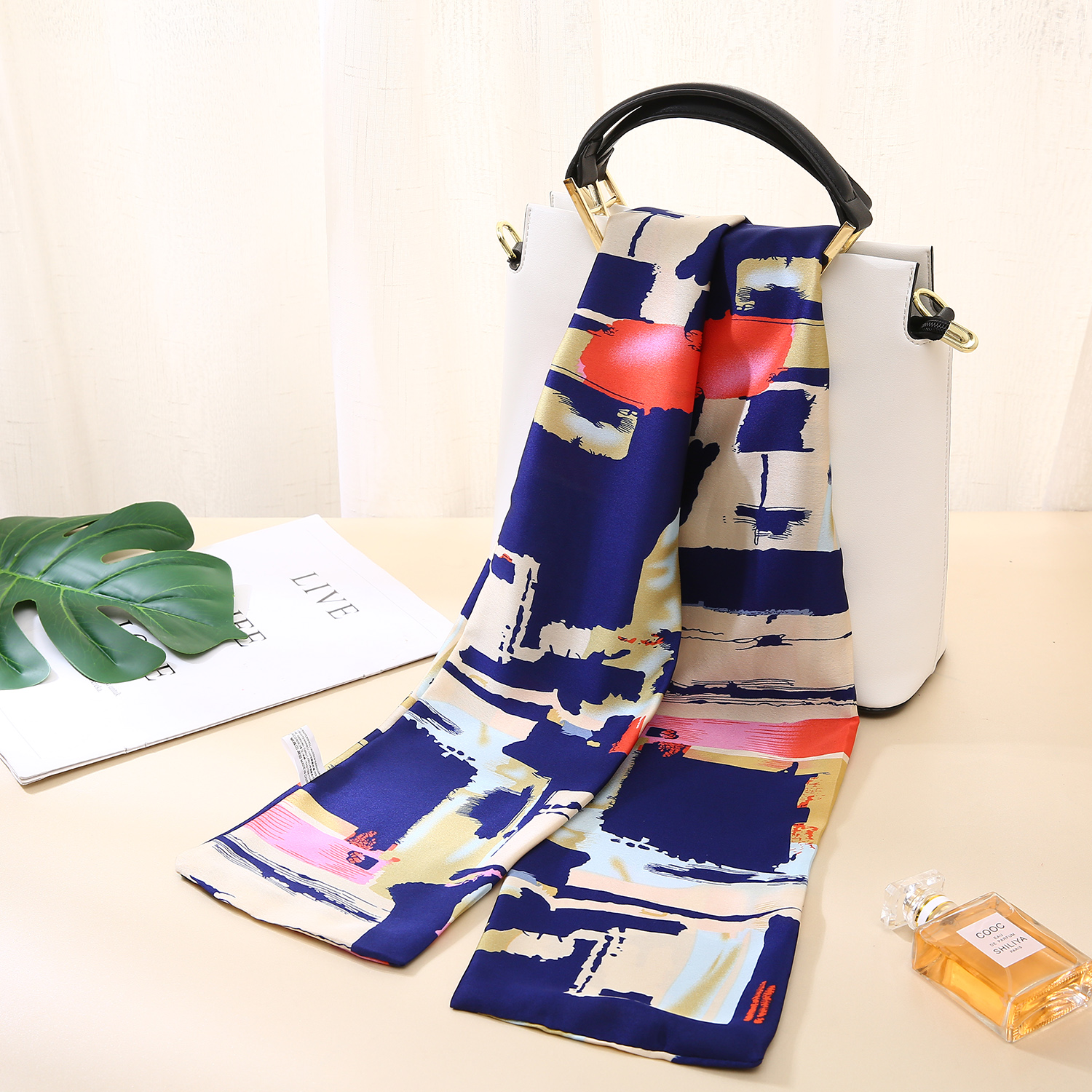 Neck silk scarves