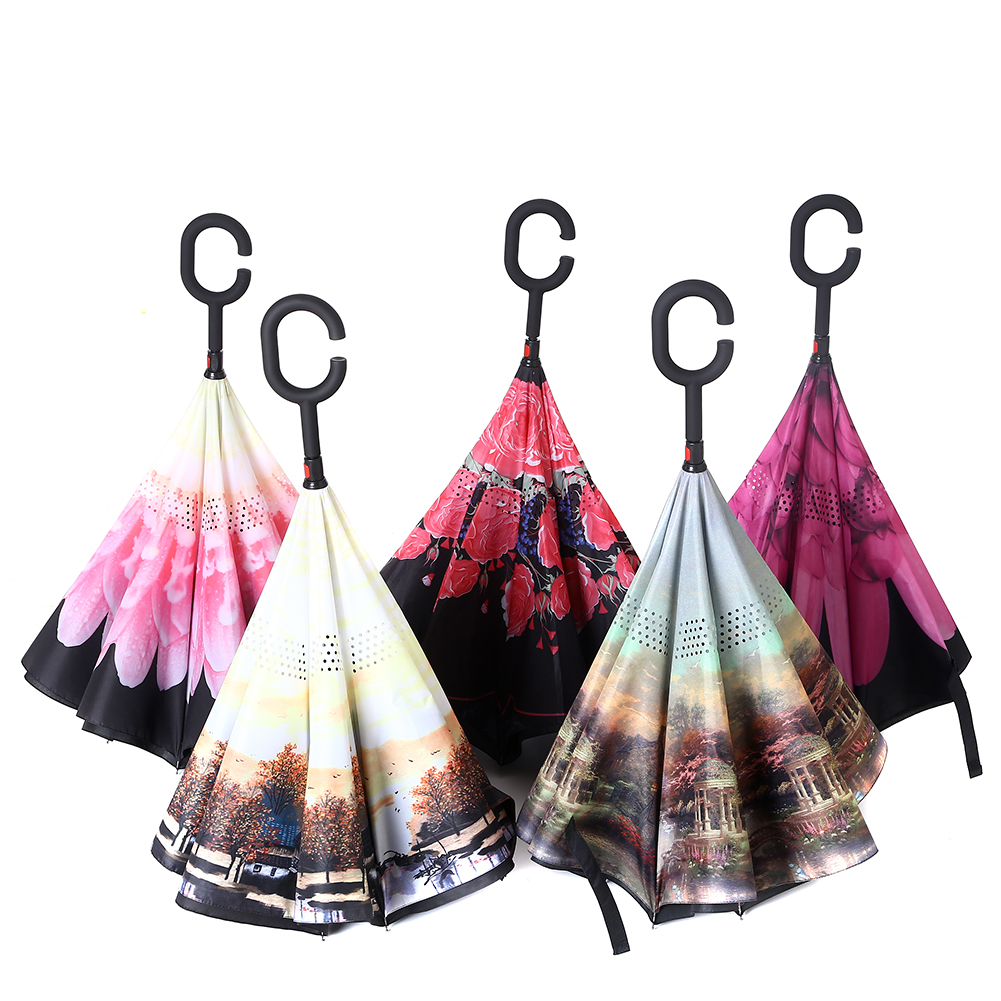 Upside down umbrells