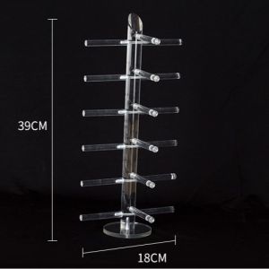 Clear Acrylic 6 Rows Sunglasses Stand