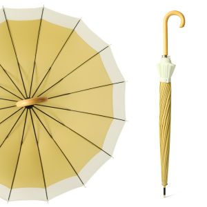 Two Tones Pastel Colour UmbrellaI in Mustard