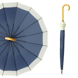 Two Tones Pastel Colour Umbrella in Navy