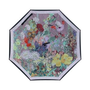 Artful Bloom Upside Down Umbrella in Multicolours