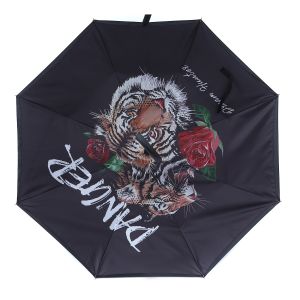 Tiger Rose Upside Down Umbrella