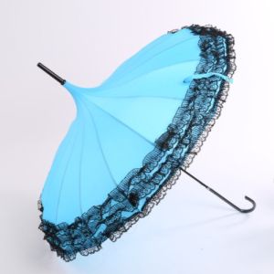 TW013 Pagoda lacy umbrella in Blue