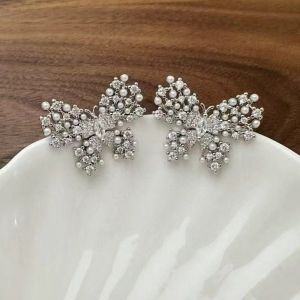 2 Pieces Pair Silver Butterfly Decorative Button Cover