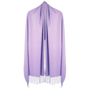 Lilac Pashmina Scarf with Delicate Tassels