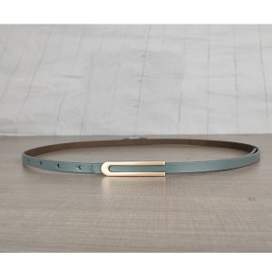 BEL051 CurveLock Leather Belt  in Green