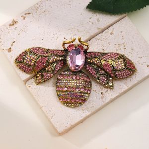 Crystal  Large Bee Brooch 