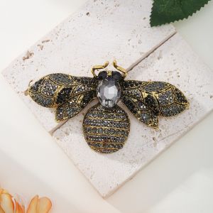 Crystal Large Bee Brooch 