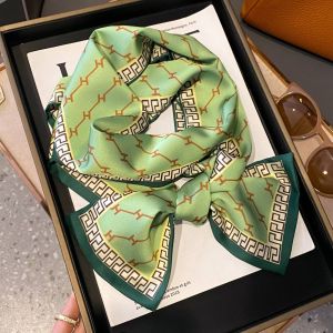 Elegant H-Pattern Satin Feel Neck Scarf