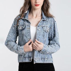 Pearlies & Crystals Embellished Denim Jacket