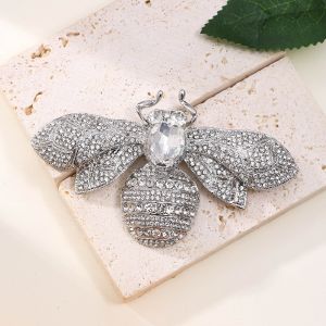 Crystal  Large Bee brooch
