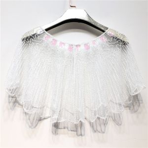 Pearl Waterfall Beaded Evening Wedding Shawl & Bolero