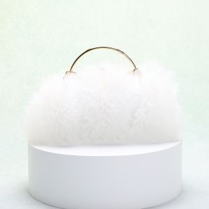 Peony Ruffle Tulle Evening Bag