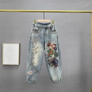Floral Embroidered Boyfriend Jeans