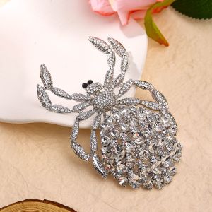 Sparkling Spider Brooch