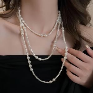 Multi-Layer Graduated Pearlies Ivory Necklace