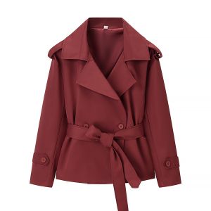 Chic Cropped Trench Coat