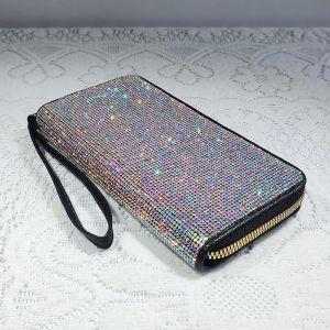 Rhinestone Wristlet Purse Wallet