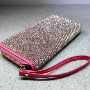 Rhinestone Wristlet Purse Wallet