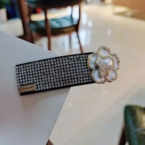 Luxury Crystals and Pearl Camelia Flower Hair Clip