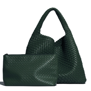 Weave two in one handbags