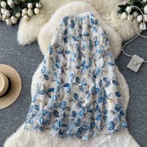 Floral Sequins Skirt