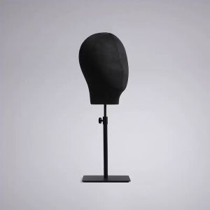 Velvet Hat and Fascinator stand in Black (Black base)