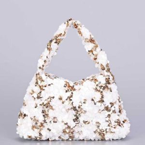 Sparkling Sequins Two Tone Mix  Evening Bag