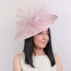 Wedding & Races Fascinator with Tulle & Crystals